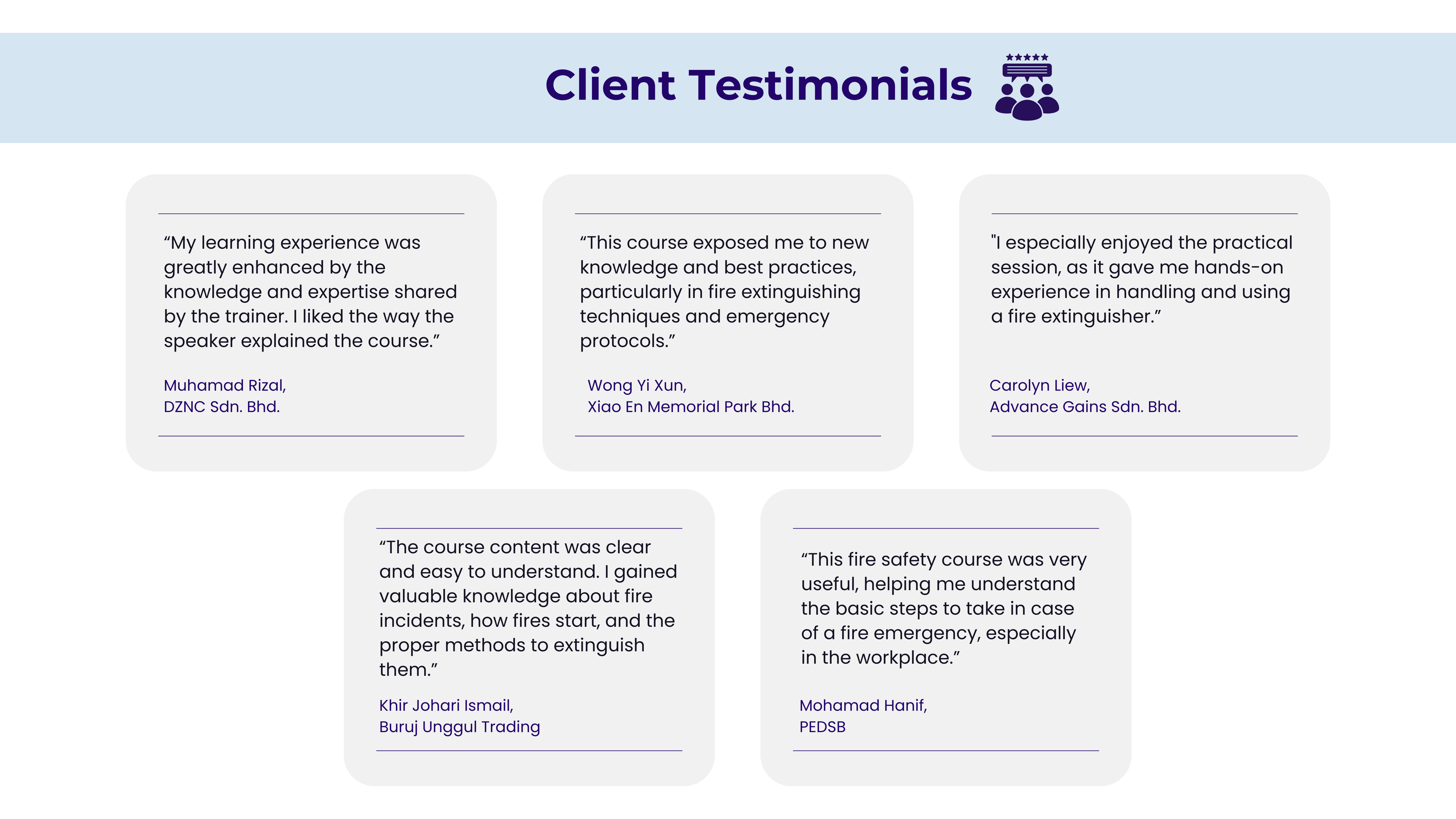 Testimonials